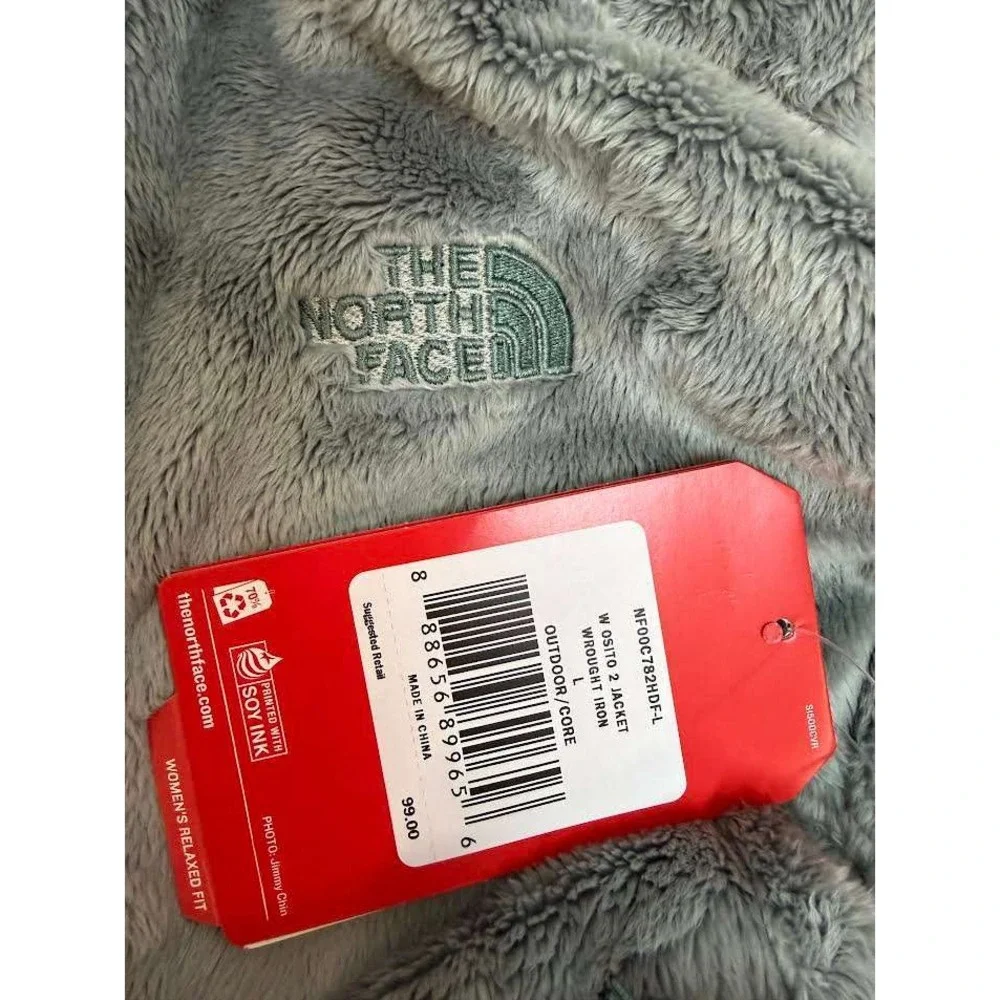 The North Face Osito 2 Jacket Womens L Wrought Iron Grey Fleece NF00C782HDF-L‎